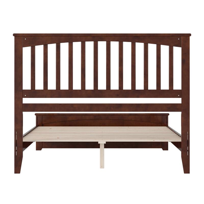 Becket Solid Wood Low Profile Platform Bed with Matching Footboard