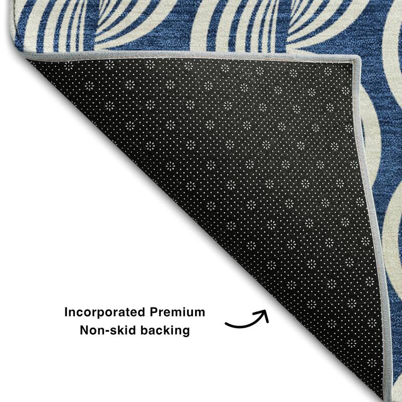 Premium Washable Super Soft Transitional Scallop Mayfield Rug