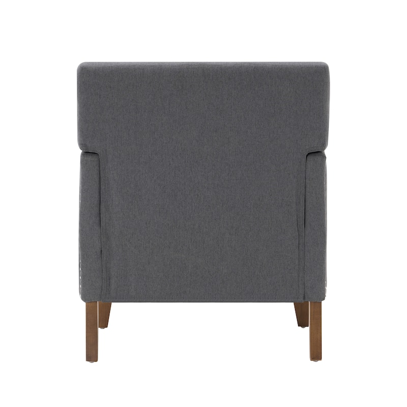 Porthos Home Gavi Fabric Upholstered Accent Chair with Rubberwood Legs
