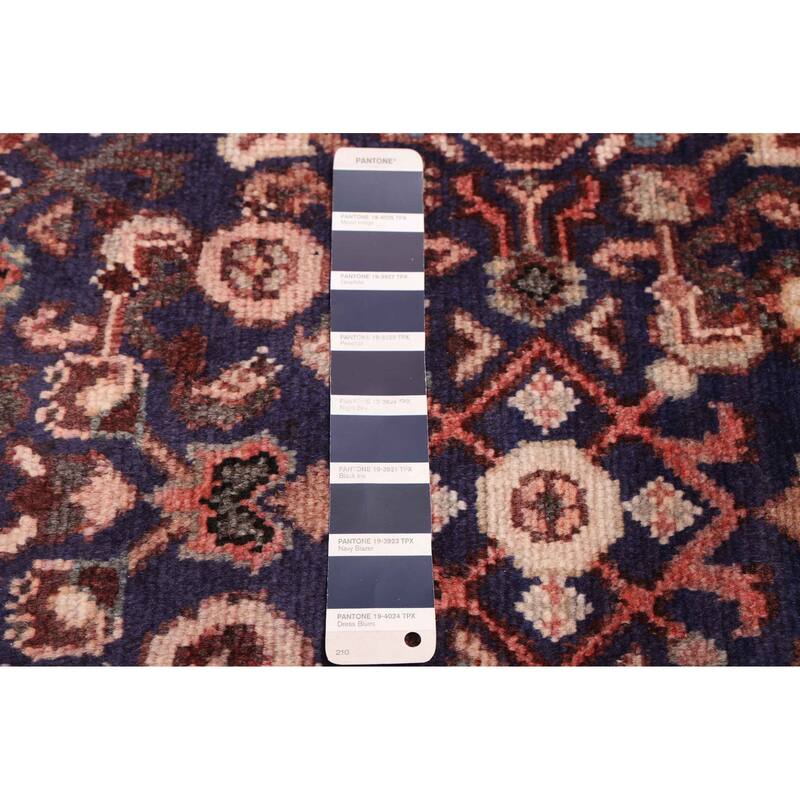 ECARPETGALLERY Hand-knotted Andelz Navy Wool Rug - 3'1 x 9'9