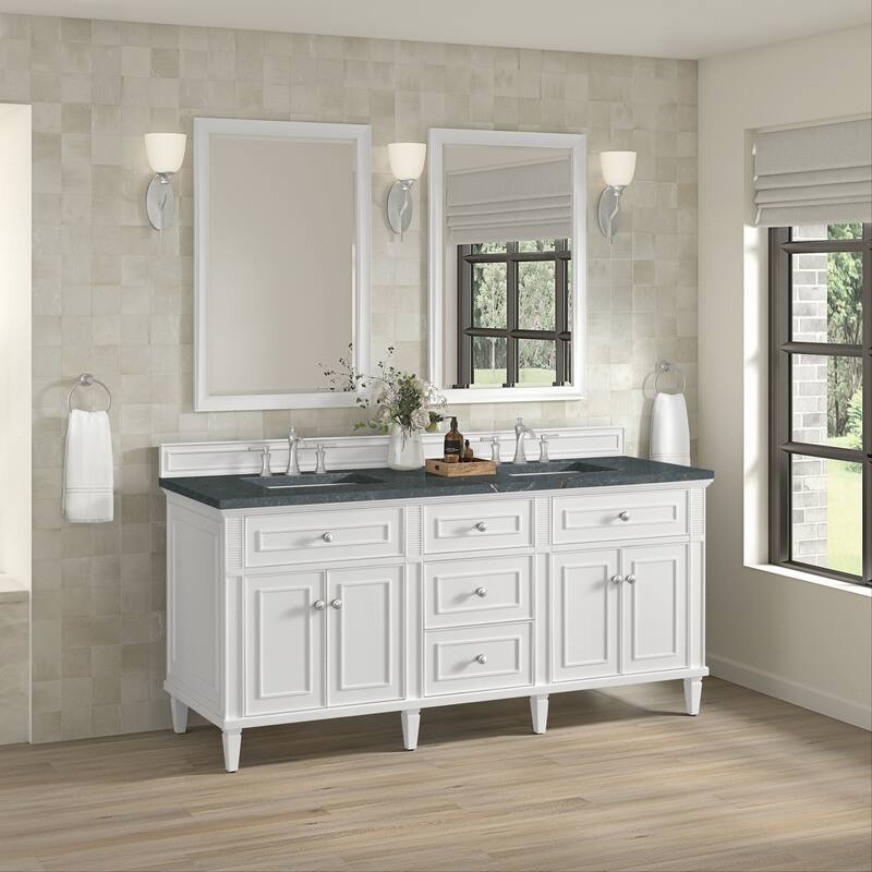 James Martin Vanities 424-V72-FPBL Lorelai 72" Free Standing Double