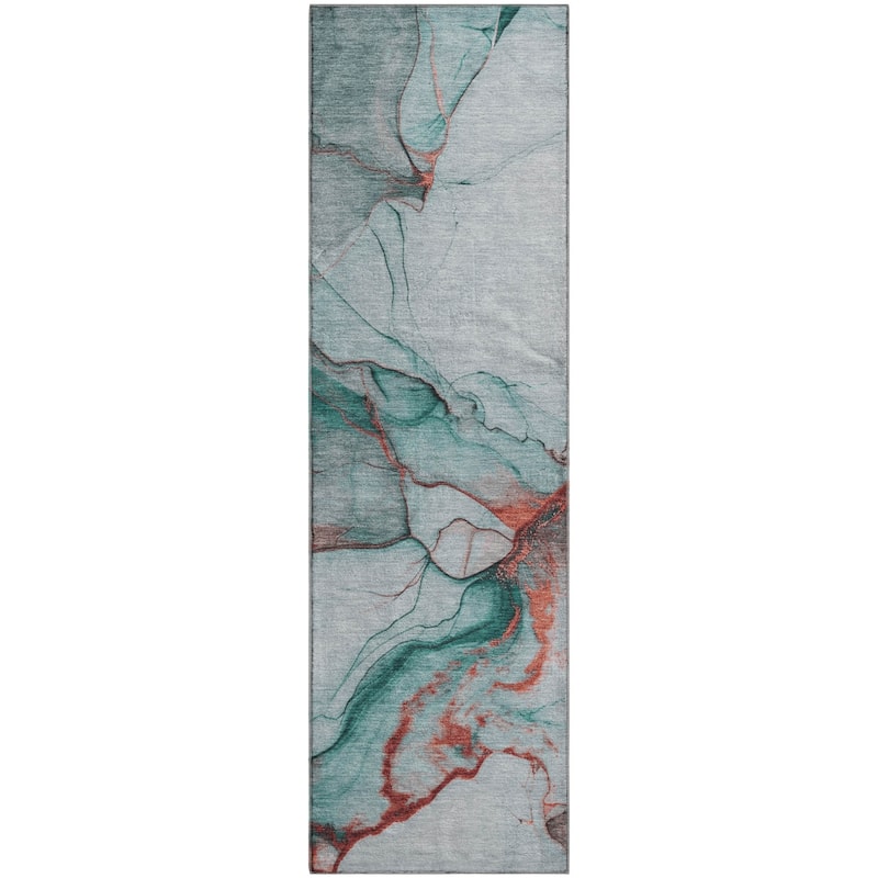 Premium Washable Super Soft Modern Crackle Mayfield Rug