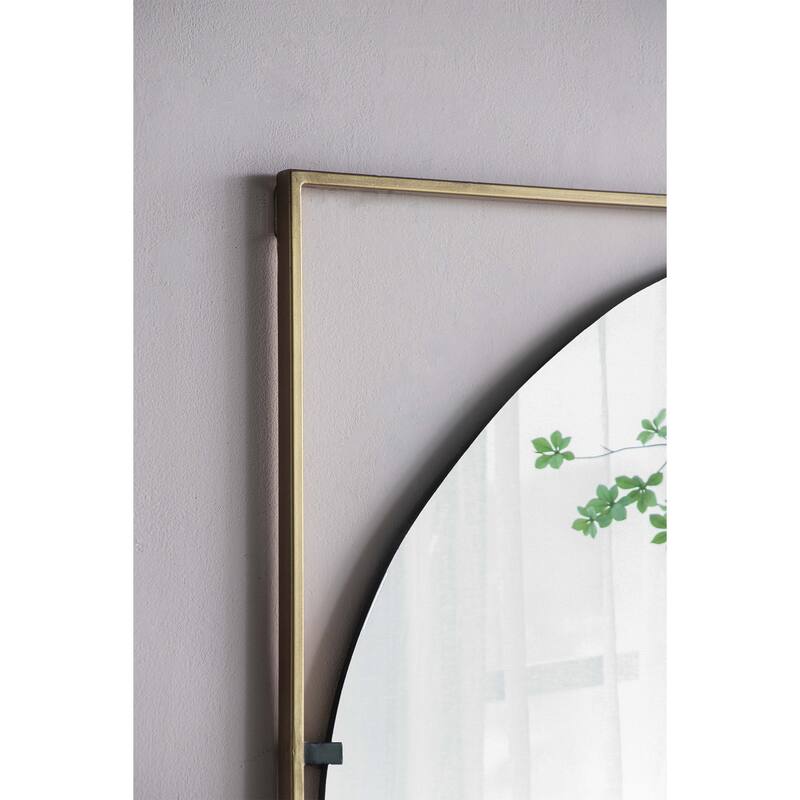 32x1x32" Poppy Mirror with Gold Metal Frame