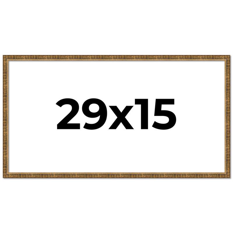 29x15 Frame Gold Picture Frame - Complete Modern Photo Frame Includes