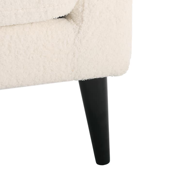 Roomfitters Modern Loveseat Sofa, Upholstered Small Couch for Living Room, Compact Accent Seating