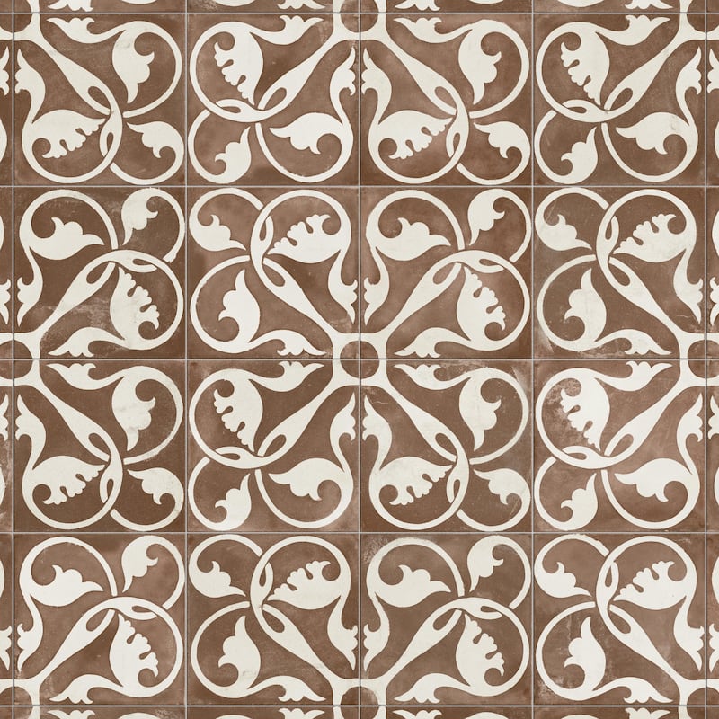 Merola Tile Kings Nouveau Ruby 17-5/8" x 17-5/8" Fluted Ceramic Floor and Wall Tile