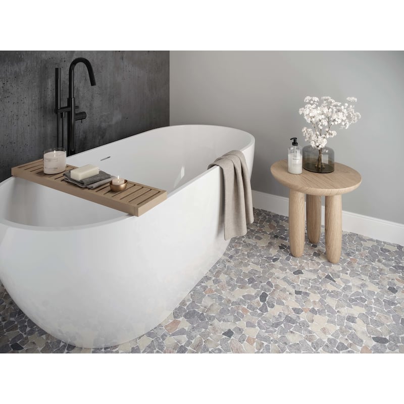 Cruz Bay Studio XR3 Fit Mosaic - 11" x 11" Pebble and Rock Floor and