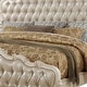 preview thumbnail 10 of 14, Rose Gold PU & Pearl White California King Bed