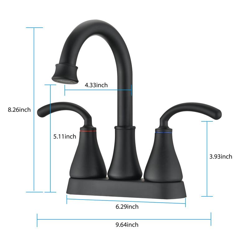 2-Handle Bathroom Sink Faucet