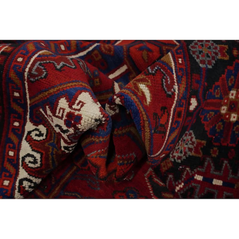 Hand Knotted Oriental 100% Wool Carpet Traditional Medallion Red Heriz Area Rug - 13' 0'' X 10' 0''