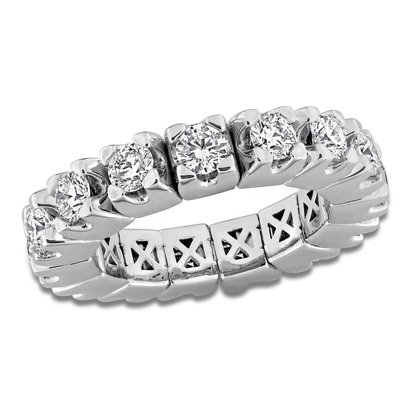 Miadora 2 3/4ct TW Diamond Eternity Ring in 14k White Gold