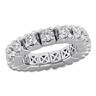 Miadora 2 3/4ct TW Diamond Eternity Ring in 14k White Gold