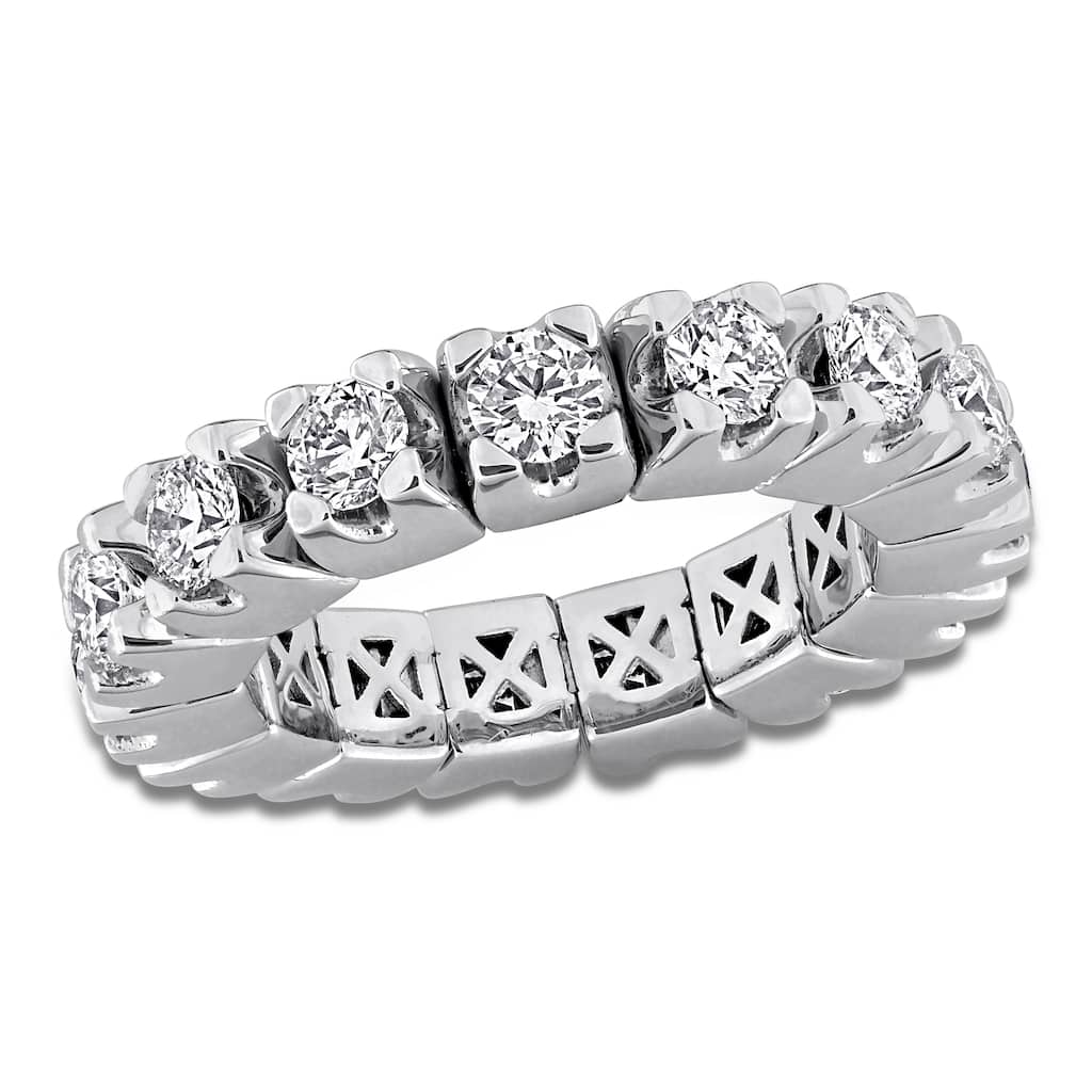 Miadora 2 3/4ct TW Diamond Eternity Ring in 14k White Gold