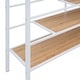 preview thumbnail 45 of 45, Metal Loft Bed with Grid Storage Guardrail and Storage Ladder