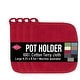 preview thumbnail 11 of 43, Ritz 4-Pack Terry Pot Holder Set Paprika Red