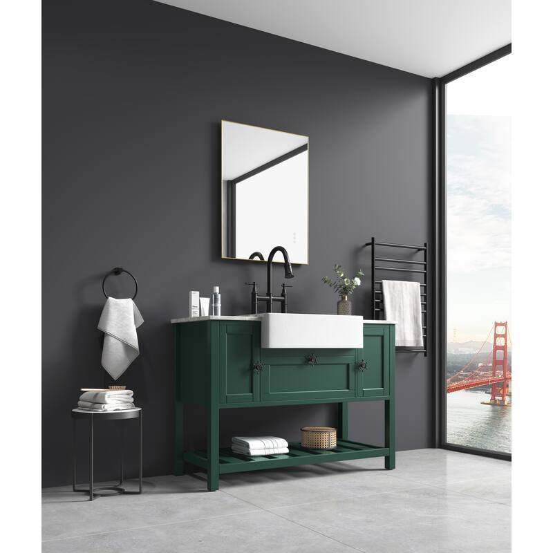 32 x 24 Inch LED Mirror Bathroom Vanity Mirror with Back Light, Wall Mount Anti-Fog Memory Large Adjustable Vanity Mirror
