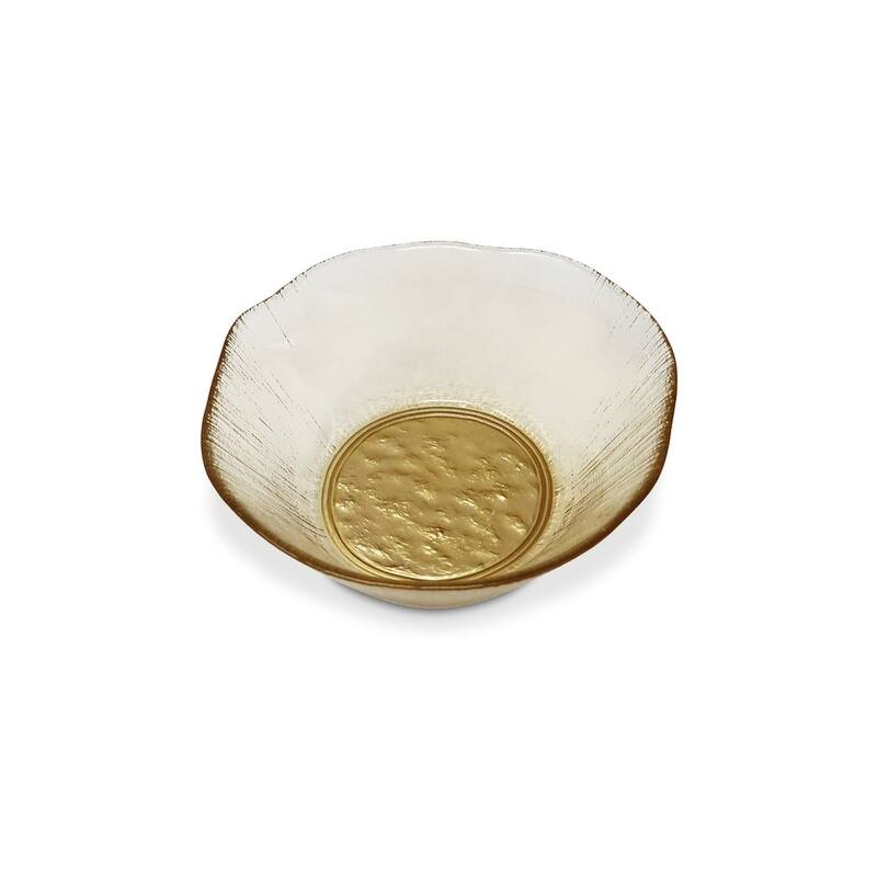 Set of 4 Organic Shaped Gold Plates