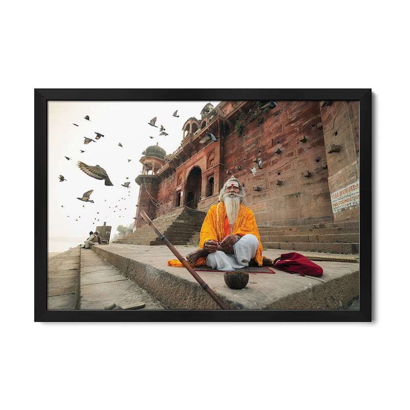 Moksha Premium Framed Poster by Rakesh J.V - Black - 24x16x1