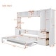 preview thumbnail 38 of 48, Full and Queen Murphy Beds Wall Beds with Wardrobes and Drawers