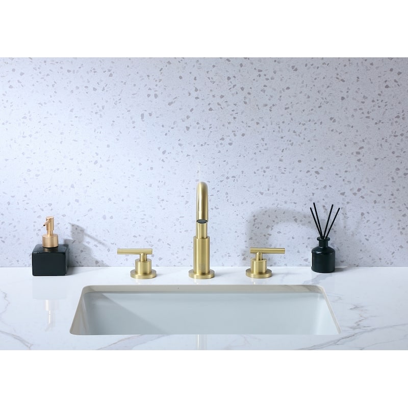 Indigo Home 8 inch Widespread Double Handle Bathroom Faucet