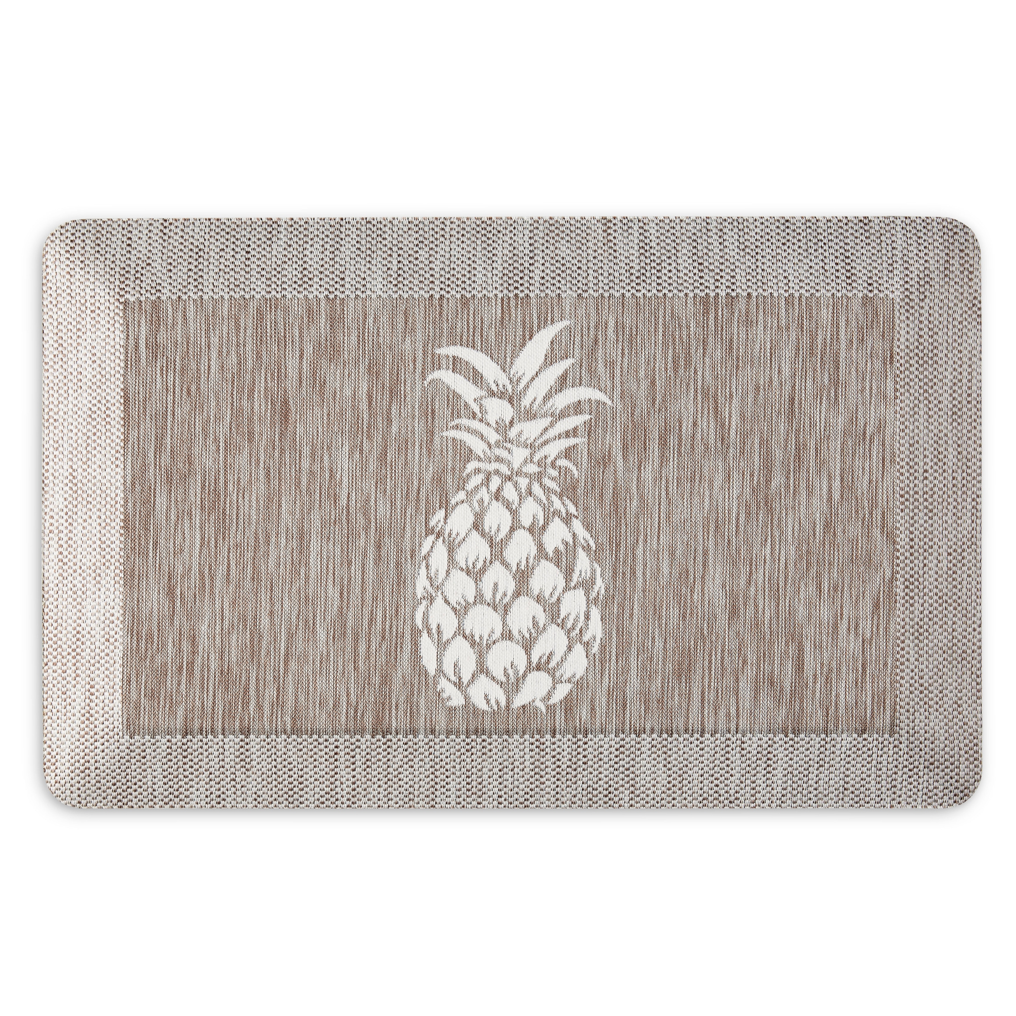 Avera Products | Classic Pineapple Welcome Mat, Natural Coir Fiber Doormat, Anti