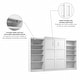 preview thumbnail 11 of 43, Pur Queen Murphy Bed with 2 Storage Units (137W) by Bestar