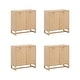 preview thumbnail 50 of 85, Nathan James Enloe Rustic Doors Metal Base Free Standing Modern Storage Cabinet for Entryway