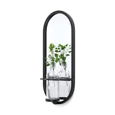 Katherine Wall Mounted Mirror w/ Flower Vase