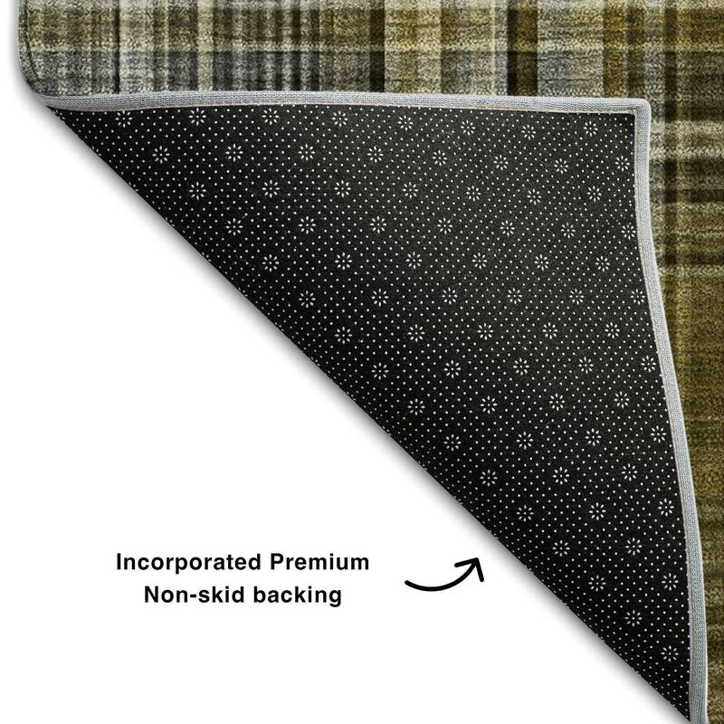 Premium Washable Super Soft Plaid Mayfield Rug