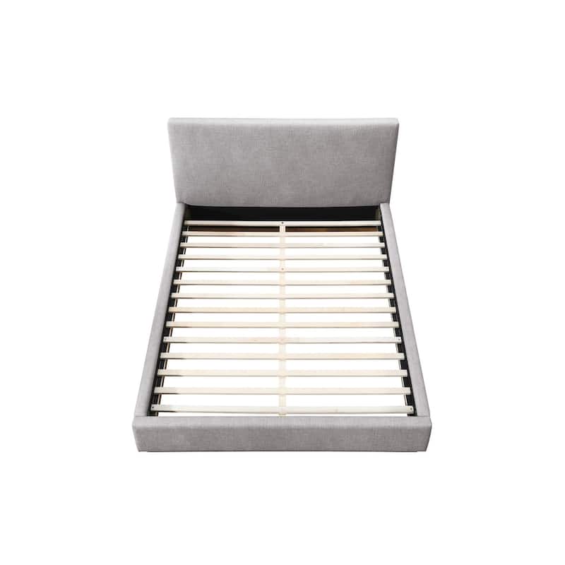Porter Boucle Upholstered Wood Base Platform Bed