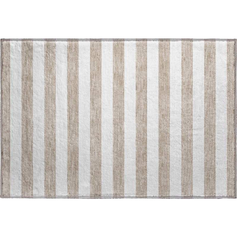 Premium Washable Super Soft Cabana Stripe Mayfield Rug