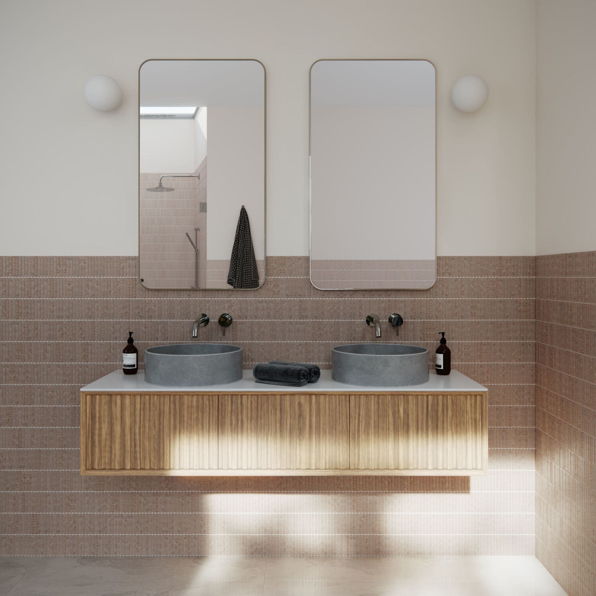 Glass Warehouse SF-SQR-22X40 Trinity 22" W x 40" H Contemporary