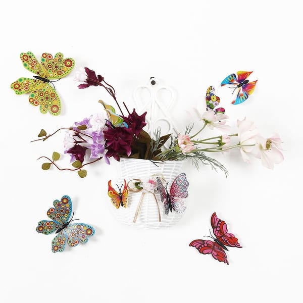 Shop 12pcs 3d Butterfly Wall Decal Stickers For Room Decoration