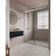 preview thumbnail 2 of 34, VS Series 68" - 72" W X 78" H Soft Closing Frameless Double Sliding Shower Doors With 3/8" Tempered Clear Glass