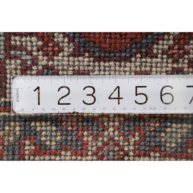 Geometric Heriz Serapi Oriental Accent Rug Hand-Knotted Wool Carpet - 2'0" x 3'0"