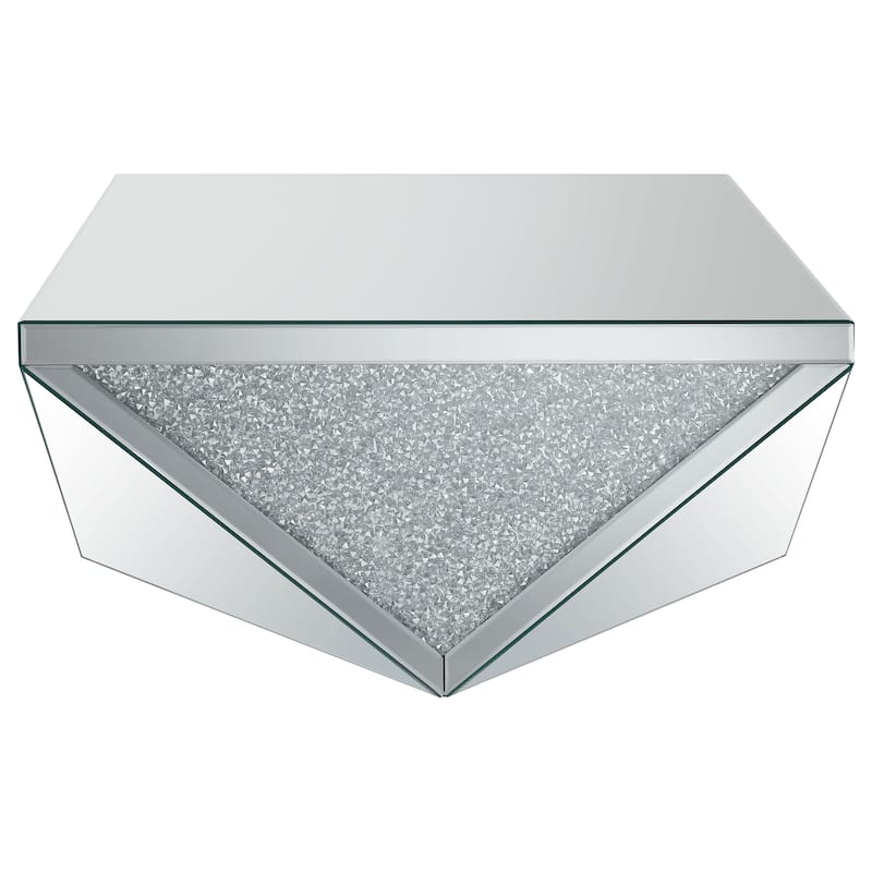 Amore Mirrored Coffee And End Table Set Silver