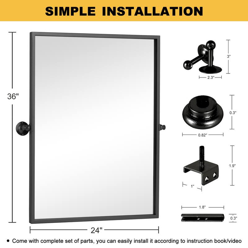 Modern Iron Wall-mount Decor Hanging Glam Mirror