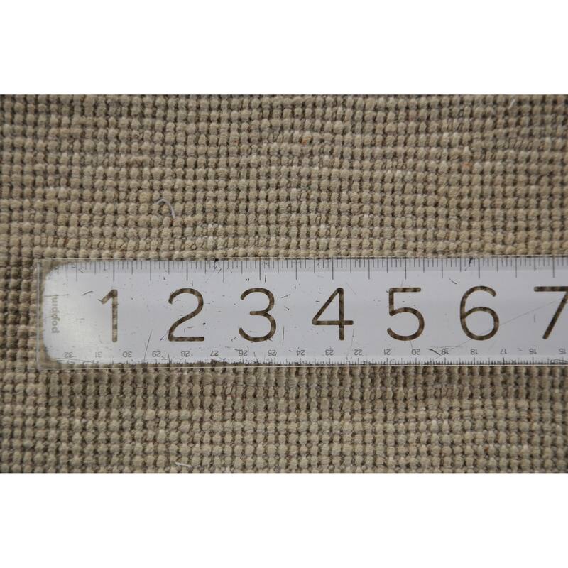 Hand Knotted Oriental 100% Wool Carpet Modern Solid Green Gabbeh Runner Rug - 10' 0'' X 3' 1''