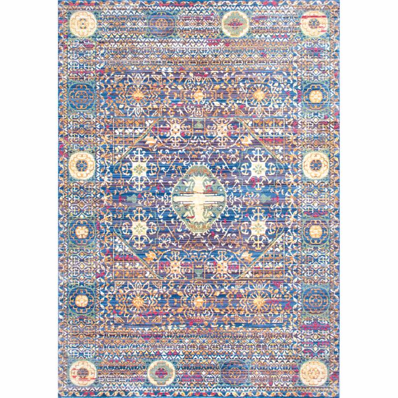 Nuloom Vintage Persian Inspired Faded Medallion Area Rug