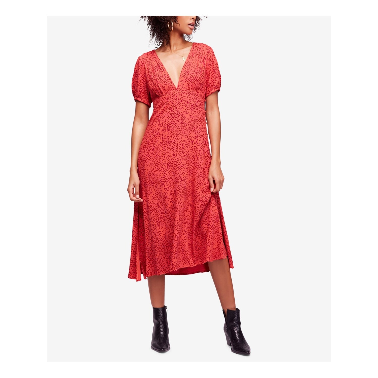 free people animal print dress