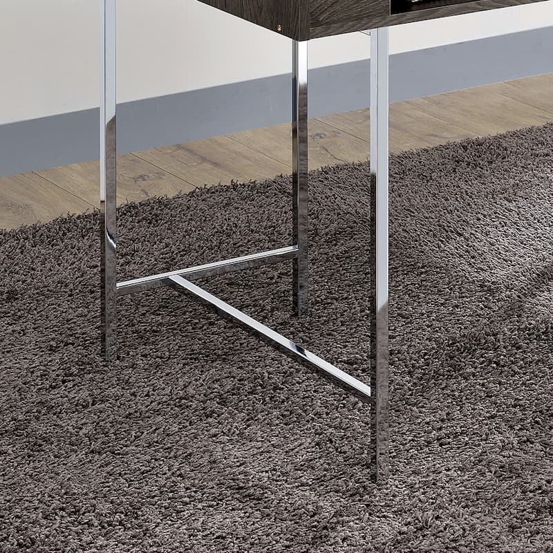 Yary Transitional Brown 47-inch Wood Computer Desk with USBs by Furniture of America