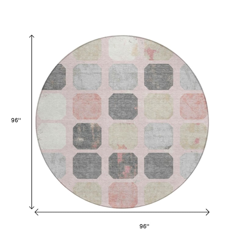 HomeRoots Geometric Transitional Rectangle Outdoor Rug