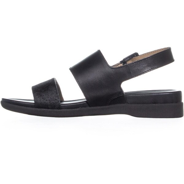 naturalizer black flat sandals