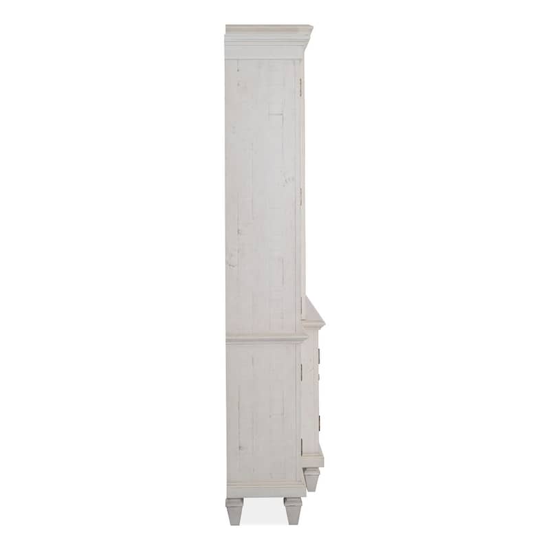 Magnussen Home Newport Alabaster Entertainment Wall - 114"W x 18"D x 86"H