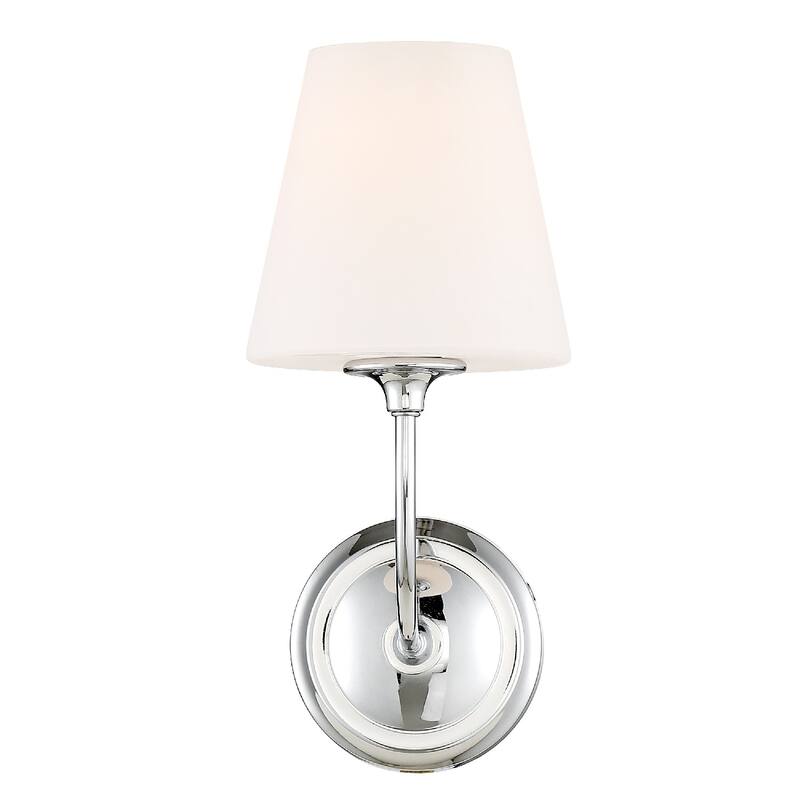 Libby Langdon Sylvan 1 Light Chrome Wall Mount - 6'' W x 13.25'' H x 9.75'' D