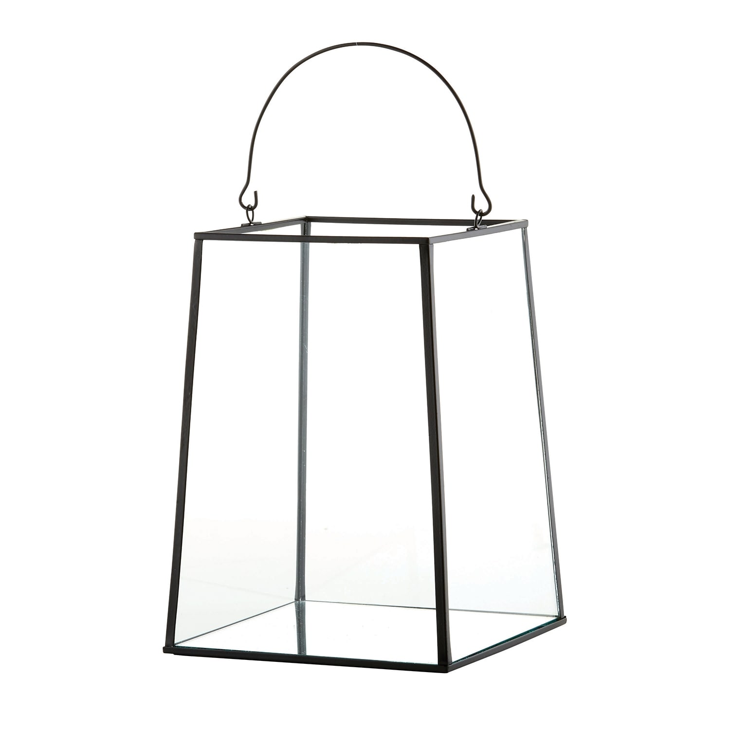 Shop 6 75 X 13 Black Clear Glass Candle Lantern Overstock 31712364