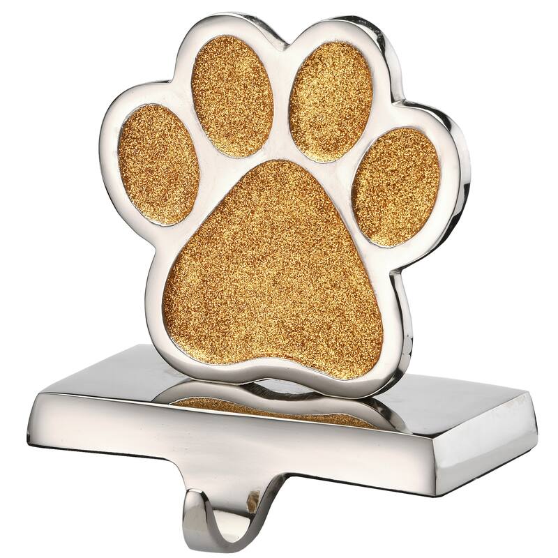 National Tree Company 5 in. Gold Sparkle JOY Stocking Holders, 3-Pieces - 5 in
