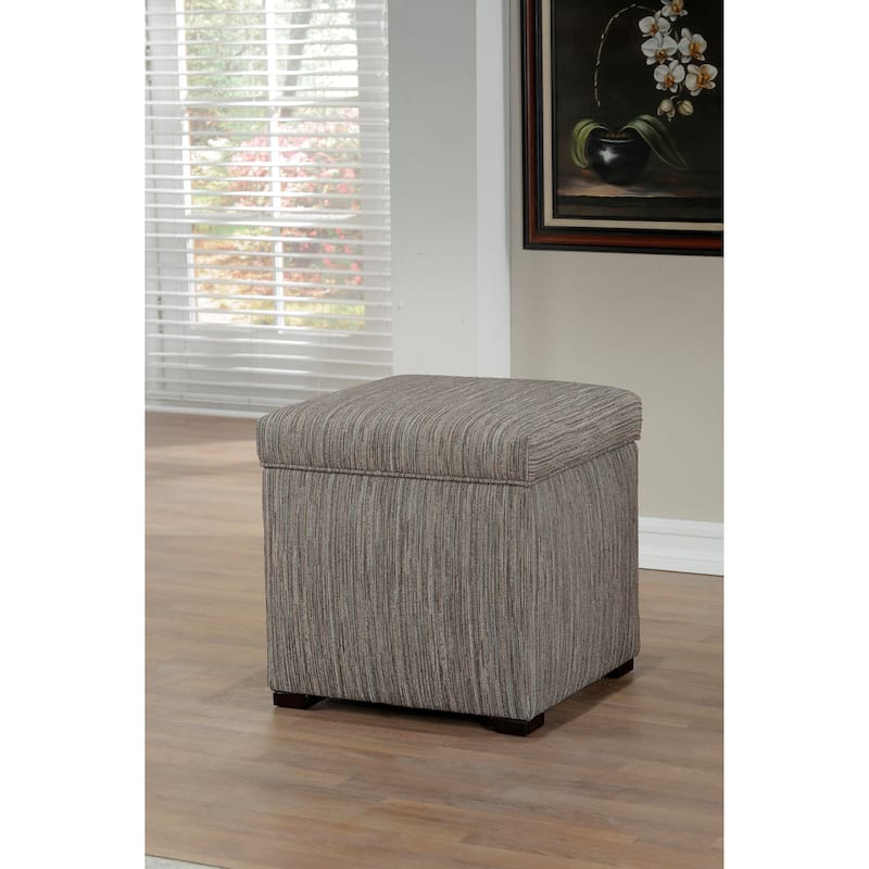 Tami by Sole Designs Upholstered Square Storage Ottoman