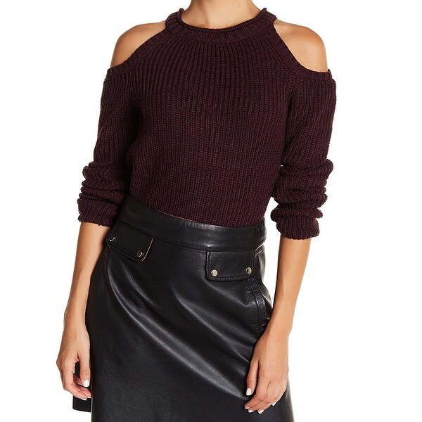 Shop Elodie Womens Large Cold-Shoulder Crewneck Sweater ...