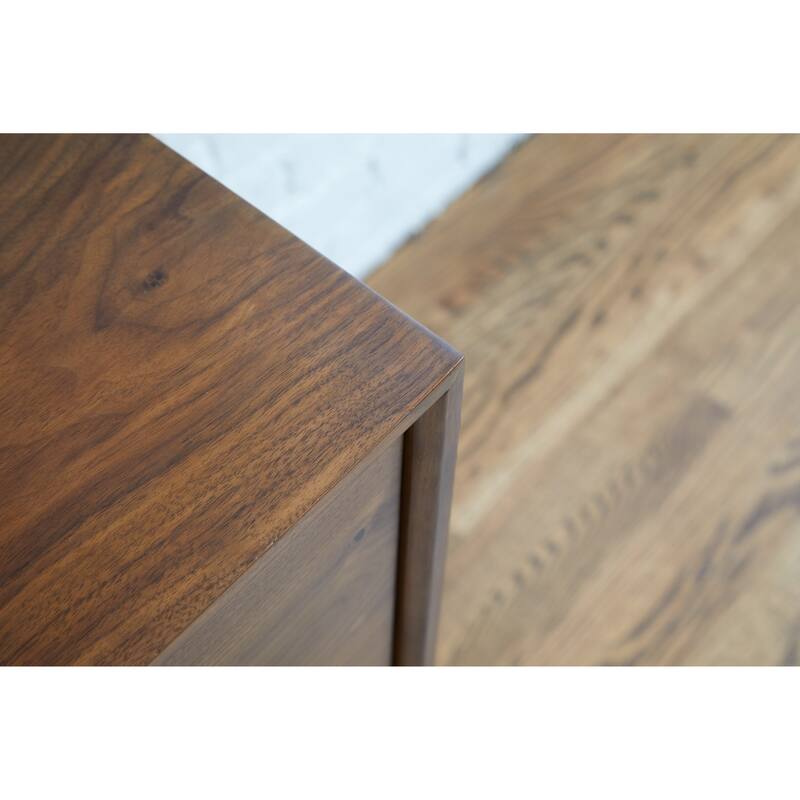 Rye Studio Santos Mid-Century Modern Walnut 3 Section Sideboard